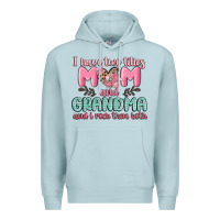 Blue Mist i have two titles mom and grandma and i rock them Premium Hoodie - MaliasSmallBusiness