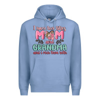 Colony Blue i have two titles mom and grandma and i rock them Premium Hoodie - MaliasSmallBusiness