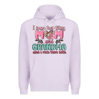 Lilac i have two titles mom and grandma and i rock them Premium Hoodie - MaliasSmallBusiness