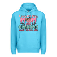 Ocean Blue i have two titles mom and grandma and i rock them Premium Hoodie - MaliasSmallBusiness