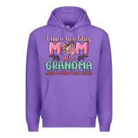 Purple i have two titles mom and grandma and i rock them Premium Hoodie - MaliasSmallBusiness