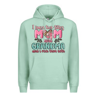 Seafoam i have two titles mom and grandma and i rock them Premium Hoodie - MaliasSmallBusiness