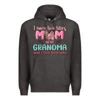 Smoke i have two titles mom and grandma and i rock them Premium Hoodie - MaliasSmallBusiness
