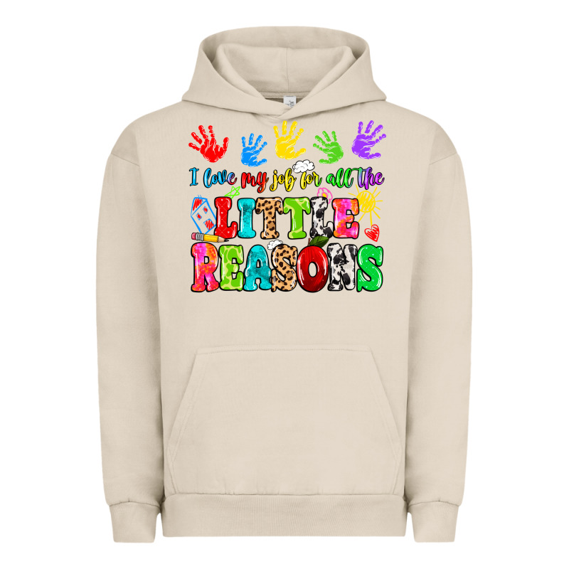 I Love My Job For All The Little Reasons Urban Hoodie by MaliasSmallBusiness | Teevron