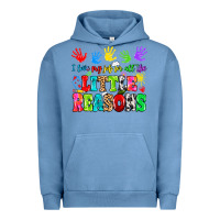 Pigment Pebble Blue I love my job for all the little reasons Urban Hoodie - MaliasSmallBusiness