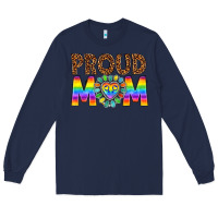Navy proud mom lgbtq Long Sleeve Tee - texasbilliewilder