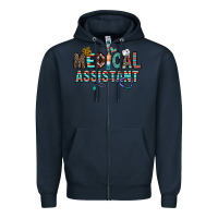 Navy medical asistant Zipper Hoodie - CowhideDigitalArt
