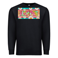 Black hippie and daisys license plate template Premium Sweatshirt - Artiststas