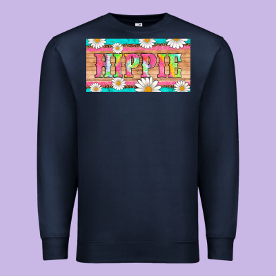 Hippie And Daisys License Plate Template Premium Sweatshirt Designed By Artiststas