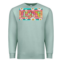 Seafoam hippie and daisys license plate template Premium Sweatshirt - Artiststas