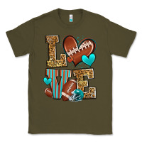 Army Green love american football Classic Tee - Zillion Design Studio