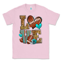 Bubblegum Pink love american football Classic Tee - Zillion Design Studio