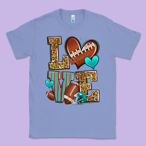 Love American Football Classic Tee Designed By Zillion Design Studio