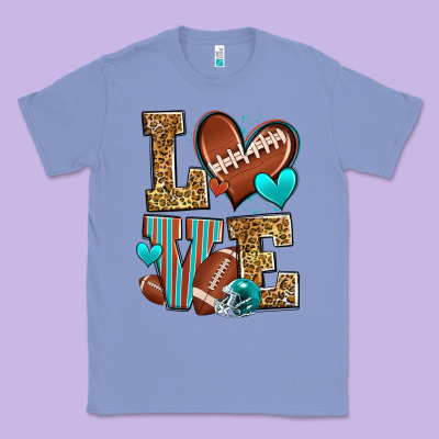 Love American Football Classic Tee Designed By Zillion Design Studio