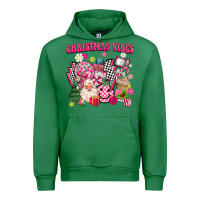 Emerald retro pink christmas vibes Urban Hoodie - MaliasSmallBusiness