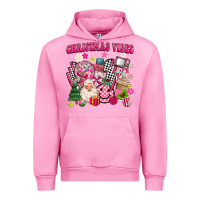 Fuchsia Pink retro pink christmas vibes Urban Hoodie - MaliasSmallBusiness