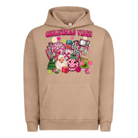 Pigment Burro retro pink christmas vibes Urban Hoodie - MaliasSmallBusiness