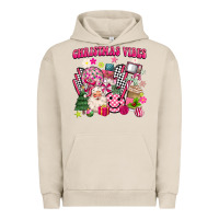 Pigment French Oak retro pink christmas vibes Urban Hoodie - MaliasSmallBusiness