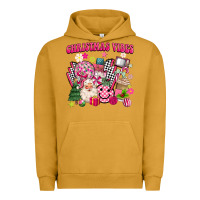 Pigment Peanut Butter retro pink christmas vibes Urban Hoodie - MaliasSmallBusiness