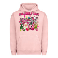 Retro Pink Christmas Vibes Urban Hoodie | Teevron