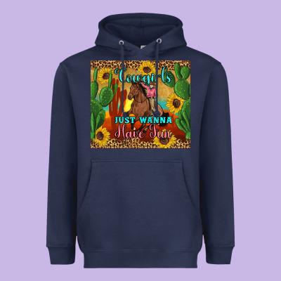 Cowgirls Just Wanna Have Fun Heavyweight Hoodie Designed By Artiststas