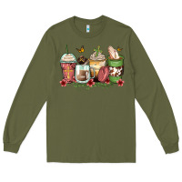 Army Green faith coffee cups Long Sleeve Tee - Zillion Design Studio