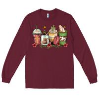 Burgundy faith coffee cups Long Sleeve Tee - Zillion Design Studio