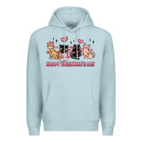 Blue Mist happy valentines day cats Premium Hoodie - MaliasSmallBusiness