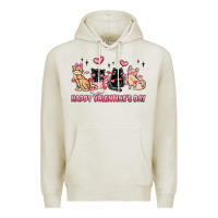 Oatmeal Heather happy valentines day cats Premium Hoodie - MaliasSmallBusiness