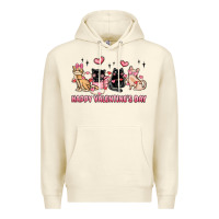 Sandshell happy valentines day cats Premium Hoodie - MaliasSmallBusiness