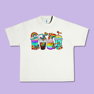 Urban Heavy Tee rainbow coffee cups