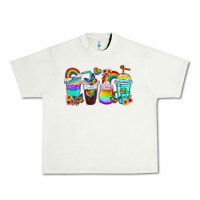 Pistachio rainbow coffee cups Urban Heavy Tee - texasbilliewilder