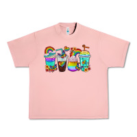 Salmon rainbow coffee cups Urban Heavy Tee - texasbilliewilder