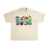 Sandshell rainbow coffee cups Urban Heavy Tee - texasbilliewilder