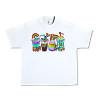White rainbow coffee cups Urban Heavy Tee - texasbilliewilder