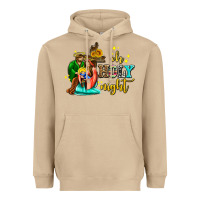 Mushroom oh holy night with sunflower and cross Heavyweight Hoodie - AdoDesignShop
