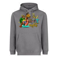 Oh Holy Night With Sunflower And Cross Heavyweight Hoodie | Teevron