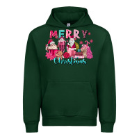 Forest Green pink christmas coffee cups Urban Hoodie - MaliasSmallBusiness