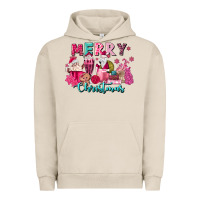 Pigment French Oak pink christmas coffee cups Urban Hoodie - MaliasSmallBusiness