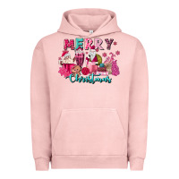Pigment Salmon pink christmas coffee cups Urban Hoodie - MaliasSmallBusiness