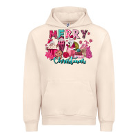 Sandshell pink christmas coffee cups Urban Hoodie - MaliasSmallBusiness