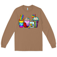 Toasted Coconut pride coffee cups Long Sleeve Tee - Zillion Design Studio