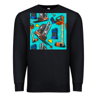 Black construction vehicles Premium Sweatshirt - BundleAndBundleShop