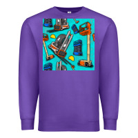 Purple construction vehicles Premium Sweatshirt - BundleAndBundleShop