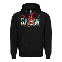 Black let it snow Zipper Hoodie - FaDigitalArtStudio