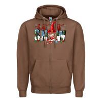 Chestnut let it snow Zipper Hoodie - FaDigitalArtStudio