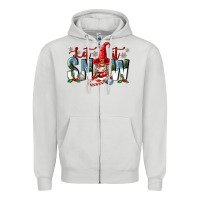 Dove Grey let it snow Zipper Hoodie - FaDigitalArtStudio