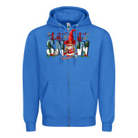 True Royal let it snow Zipper Hoodie - FaDigitalArtStudio