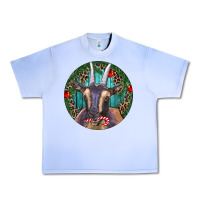 Grape Ice Dark Goat Christmas Urban Heavy Tee - RanaPortraitStore