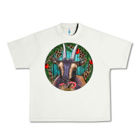 Pistachio Dark Goat Christmas Urban Heavy Tee - RanaPortraitStore